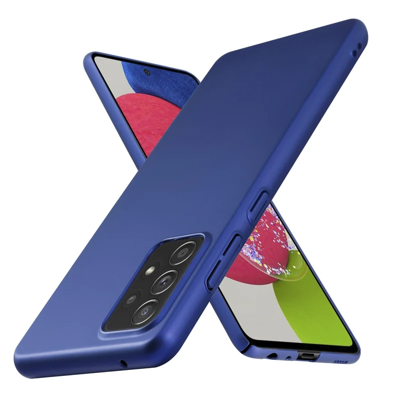 Cadorabo Hülle kompatibel mit Samsung Galaxy A52 (4G / 5G) / A52s Hard Case Schutzhülle in Metall Optik gegen Kratzer und Stöße
