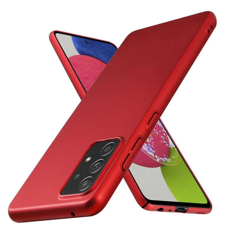Cadorabo Hülle kompatibel mit Samsung Galaxy A52 (4G / 5G) / A52s Hard Case Schutzhülle in Metall Optik gegen Kratzer und Stöße