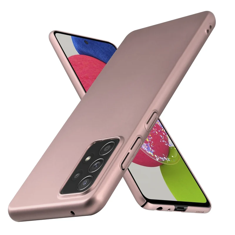 Cadorabo Hülle kompatibel mit Samsung Galaxy A52 (4G / 5G) / A52s Hard Case Schutzhülle in Metall Optik gegen Kratzer und Stöße