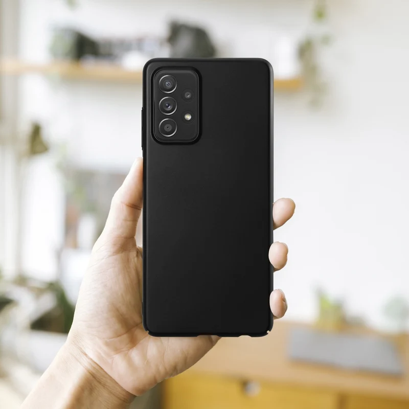 Cadorabo Hülle kompatibel mit Samsung Galaxy A52 (4G / 5G) / A52s Hard Case Schutzhülle in Metall Optik gegen Kratzer und Stöße
