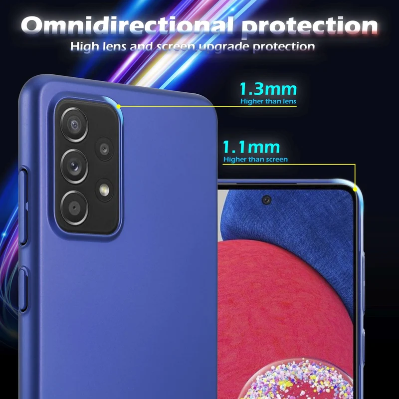 Cadorabo Hülle kompatibel mit Samsung Galaxy A52 (4G / 5G) / A52s Hard Case Schutzhülle in Metall Optik gegen Kratzer und Stöße
