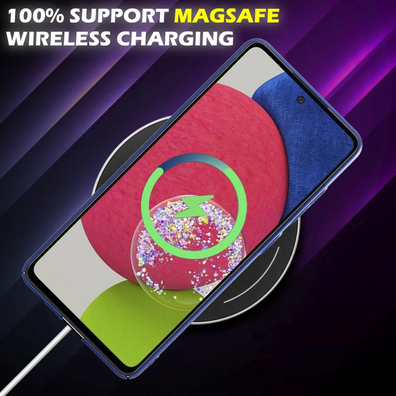 Cadorabo Hülle kompatibel mit Samsung Galaxy A52 (4G / 5G) / A52s Hard Case Schutzhülle in Metall Optik gegen Kratzer und Stöße