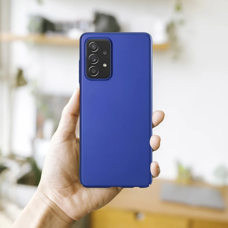 Cadorabo Hülle kompatibel mit Samsung Galaxy A52 (4G / 5G) / A52s Hard Case Schutzhülle in Metall Optik gegen Kratzer und Stöße