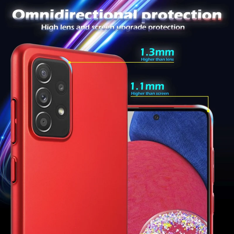 Cadorabo Hülle kompatibel mit Samsung Galaxy A52 (4G / 5G) / A52s Hard Case Schutzhülle in Metall Optik gegen Kratzer und Stöße
