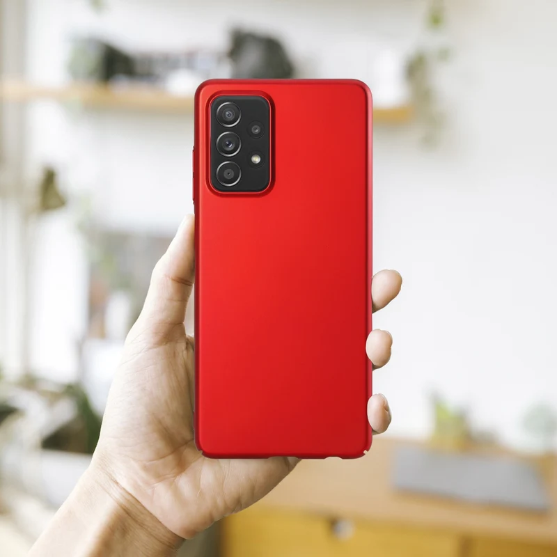Cadorabo Hülle kompatibel mit Samsung Galaxy A52 (4G / 5G) / A52s Hard Case Schutzhülle in Metall Optik gegen Kratzer und Stöße