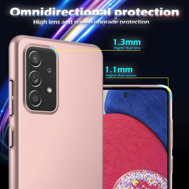 Cadorabo Hülle kompatibel mit Samsung Galaxy A52 (4G / 5G) / A52s Hard Case Schutzhülle in Metall Optik gegen Kratzer und Stöße