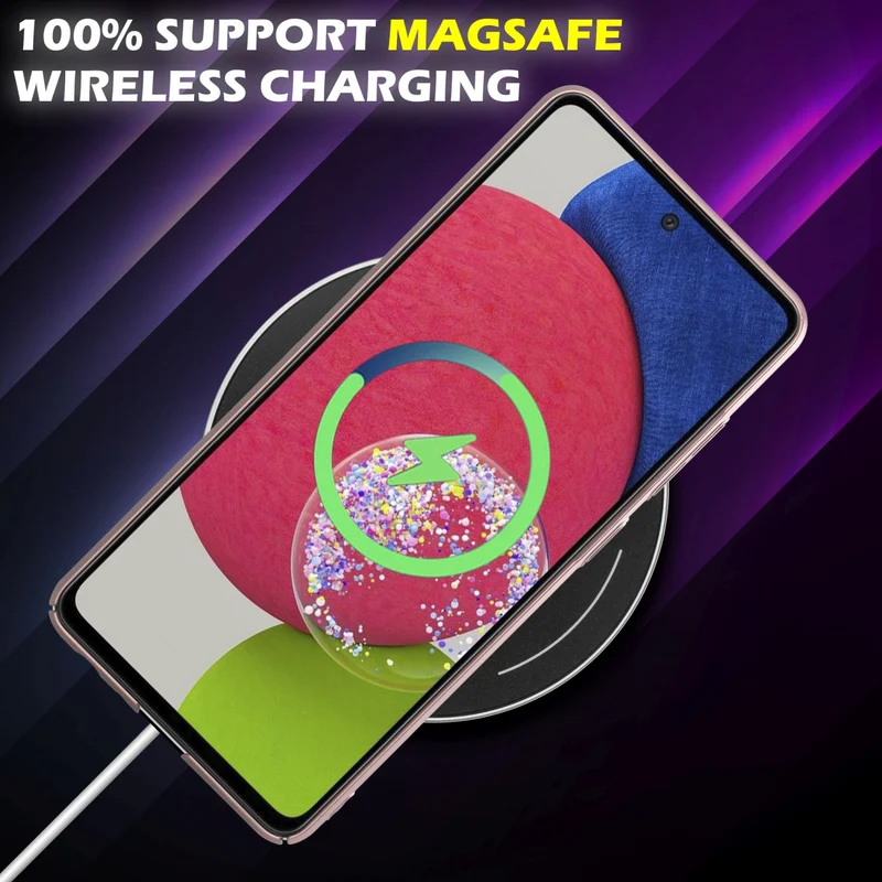 Cadorabo Hülle kompatibel mit Samsung Galaxy A52 (4G / 5G) / A52s Hard Case Schutzhülle in Metall Optik gegen Kratzer und Stöße