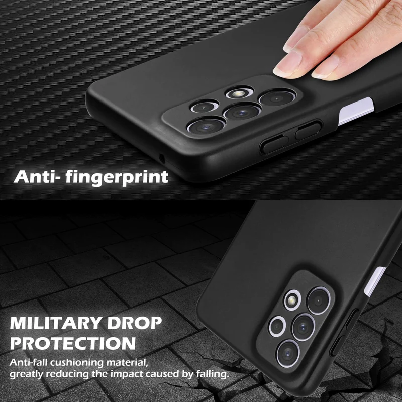 Cadorabo Hülle kompatibel mit Samsung Galaxy A33 5G Hard Case Schutzhülle in Metall Optik gegen Kratzer und Stöße