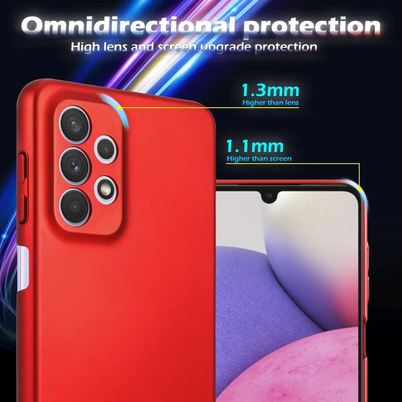 Cadorabo Hülle kompatibel mit Samsung Galaxy A33 5G Hard Case Schutzhülle in Metall Optik gegen Kratzer und Stöße
