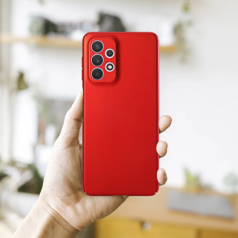 Cadorabo Hülle kompatibel mit Samsung Galaxy A33 5G Hard Case Schutzhülle in Metall Optik gegen Kratzer und Stöße