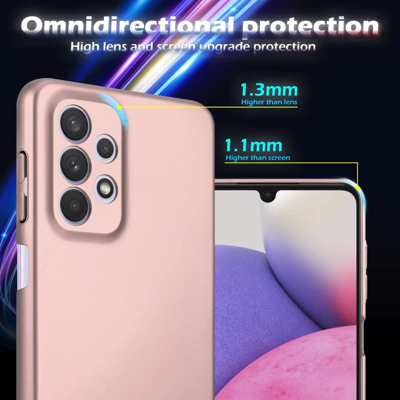 Cadorabo Hülle kompatibel mit Samsung Galaxy A33 5G Hard Case Schutzhülle in Metall Optik gegen Kratzer und Stöße