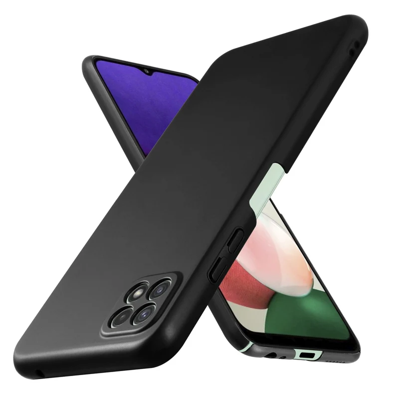 Cadorabo Hülle kompatibel mit Samsung Galaxy A22 5G Hard Case Schutzhülle in Metall Optik gegen Kratzer und Stöße