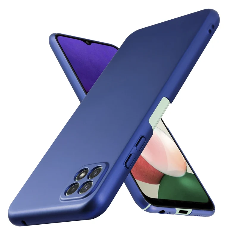 Cadorabo Hülle kompatibel mit Samsung Galaxy A22 5G Hard Case Schutzhülle in Metall Optik gegen Kratzer und Stöße