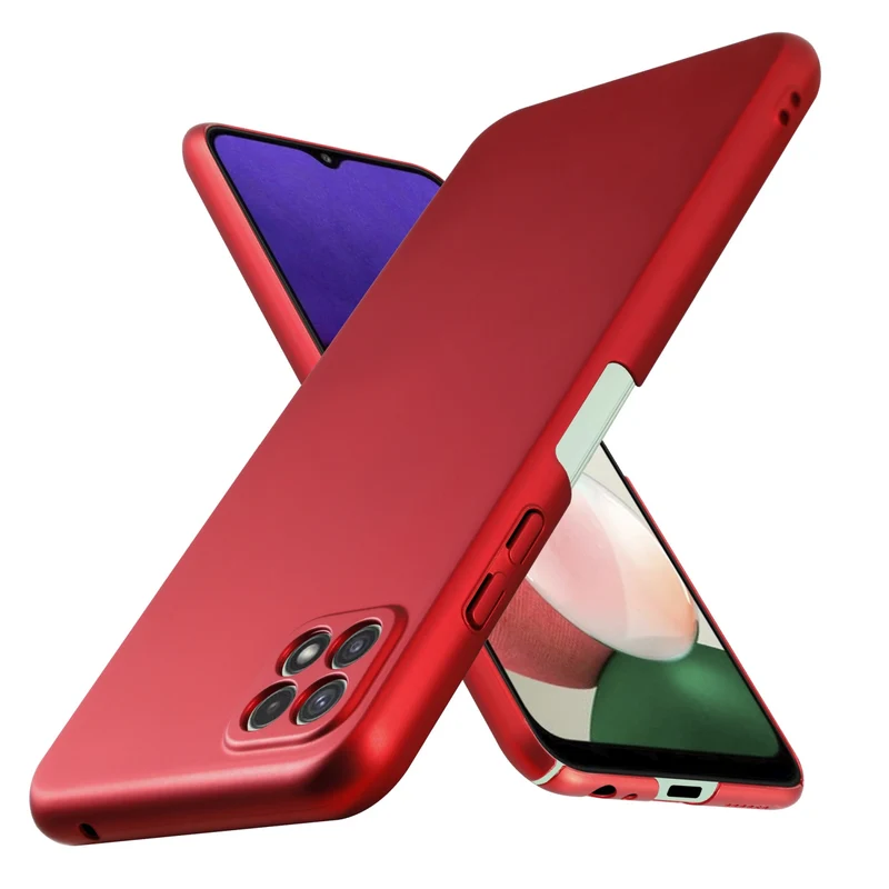 Cadorabo Hülle kompatibel mit Samsung Galaxy A22 5G Hard Case Schutzhülle in Metall Optik gegen Kratzer und Stöße