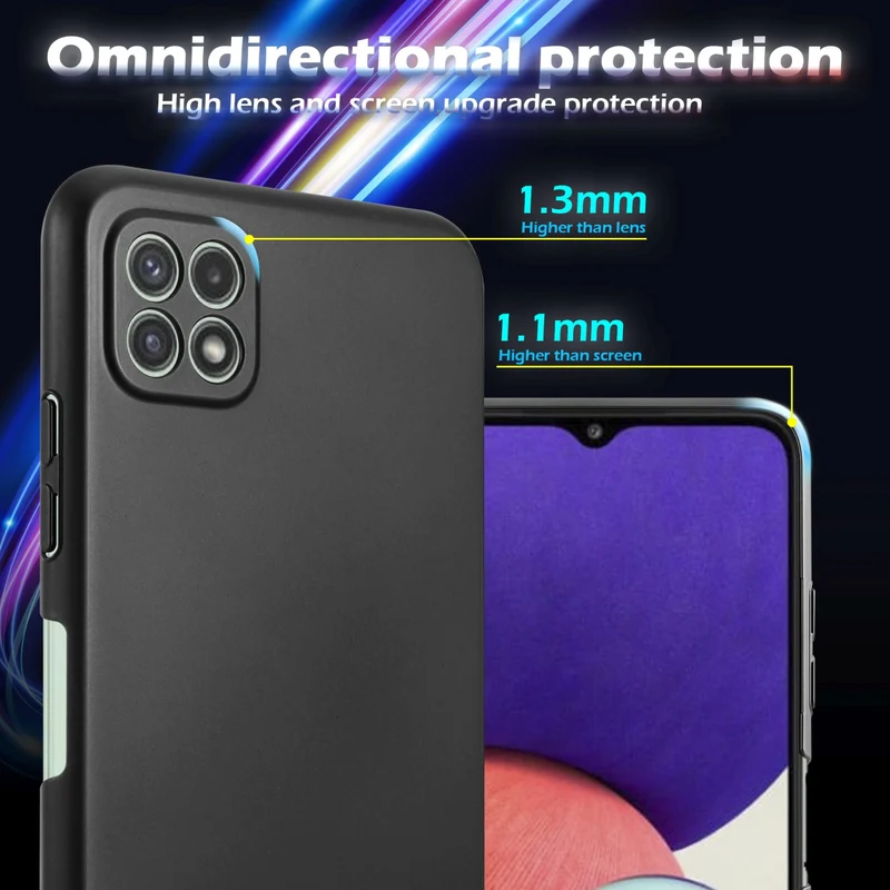 Cadorabo Hülle kompatibel mit Samsung Galaxy A22 5G Hard Case Schutzhülle in Metall Optik gegen Kratzer und Stöße