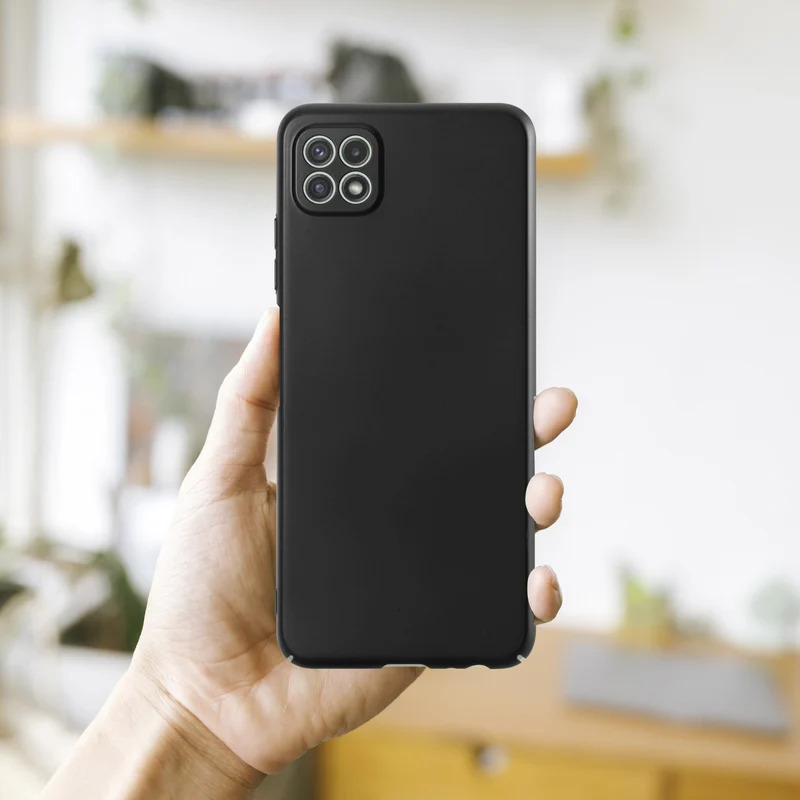 Cadorabo Hülle kompatibel mit Samsung Galaxy A22 5G Hard Case Schutzhülle in Metall Optik gegen Kratzer und Stöße