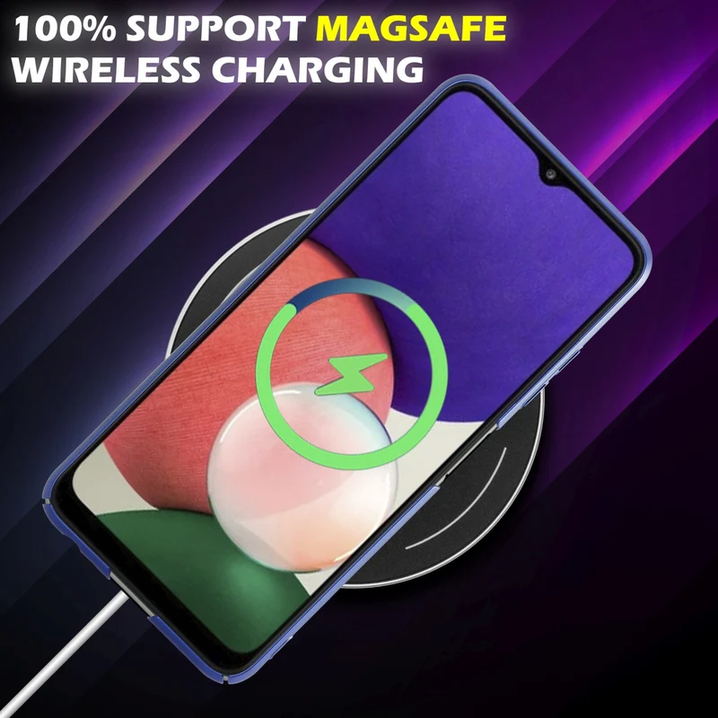 Cadorabo Hülle kompatibel mit Samsung Galaxy A22 5G Hard Case Schutzhülle in Metall Optik gegen Kratzer und Stöße