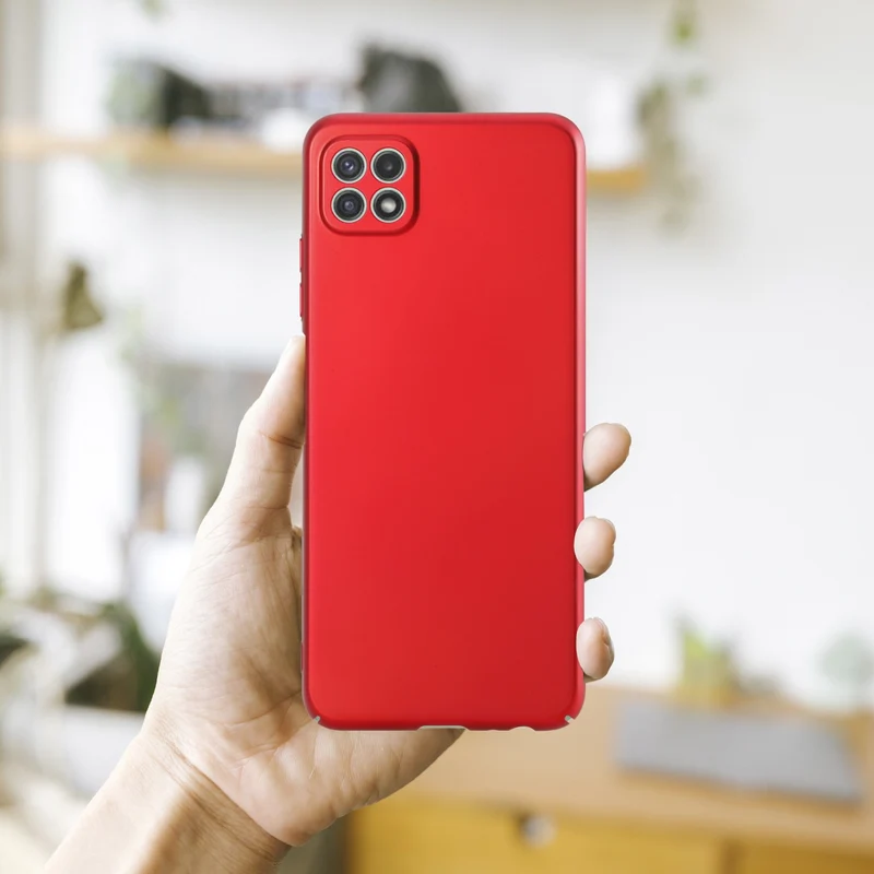 Cadorabo Hülle kompatibel mit Samsung Galaxy A22 5G Hard Case Schutzhülle in Metall Optik gegen Kratzer und Stöße