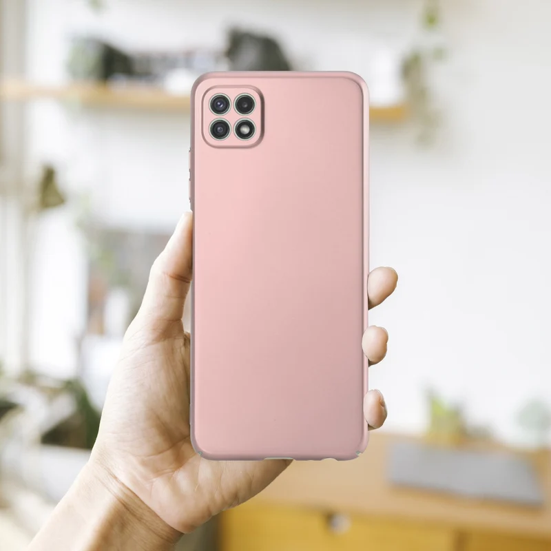 Cadorabo Hülle kompatibel mit Samsung Galaxy A22 5G Hard Case Schutzhülle in Metall Optik gegen Kratzer und Stöße
