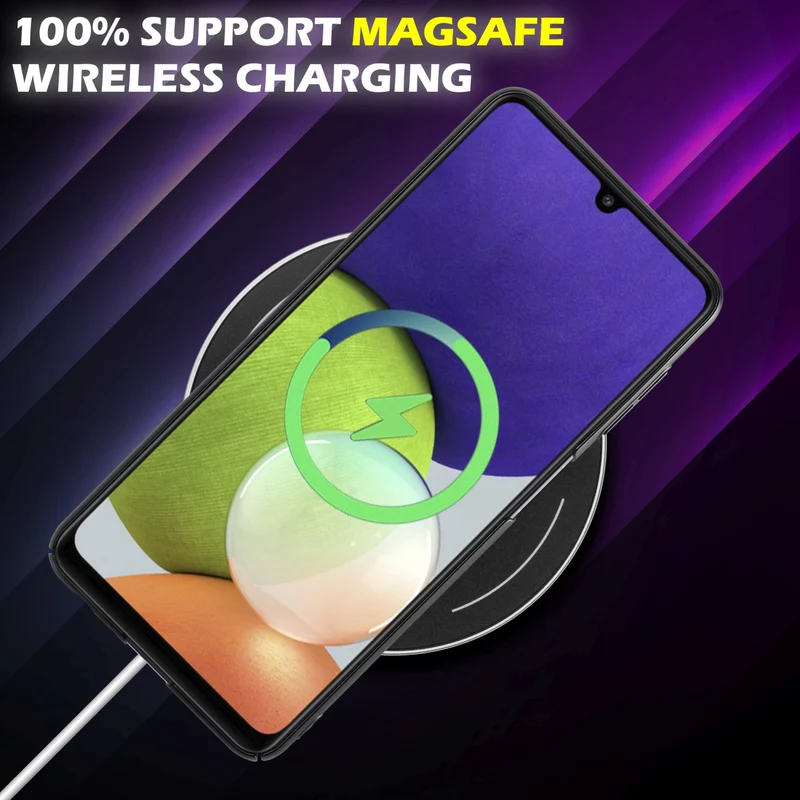 Cadorabo Hülle kompatibel mit Samsung Galaxy A22 4G / M22 / M32 4G Hard Case Schutzhülle in Metall Optik gegen Kratzer und Stöße