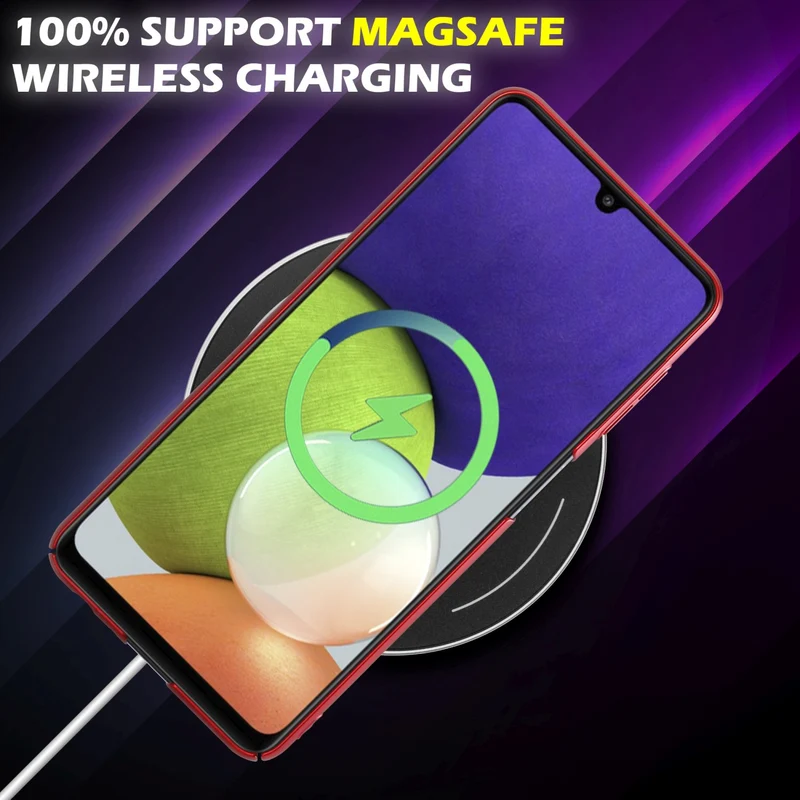 Cadorabo Hülle kompatibel mit Samsung Galaxy A22 4G / M22 / M32 4G Hard Case Schutzhülle in Metall Optik gegen Kratzer und Stöße