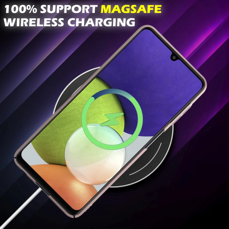 Cadorabo Hülle kompatibel mit Samsung Galaxy A22 4G / M22 / M32 4G Hard Case Schutzhülle in Metall Optik gegen Kratzer und Stöße