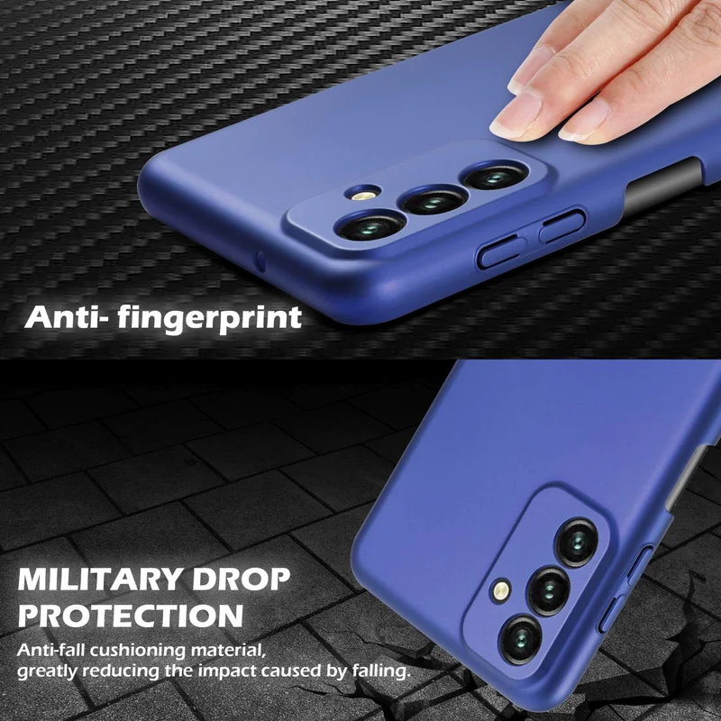 Cadorabo Hülle kompatibel mit Samsung Galaxy A13 5G Hard Case Schutzhülle in Metall Optik gegen Kratzer und Stöße