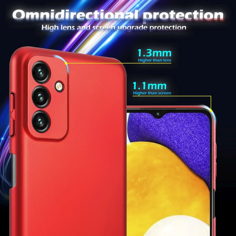 Cadorabo Hülle kompatibel mit Samsung Galaxy A13 5G Hard Case Schutzhülle in Metall Optik gegen Kratzer und Stöße