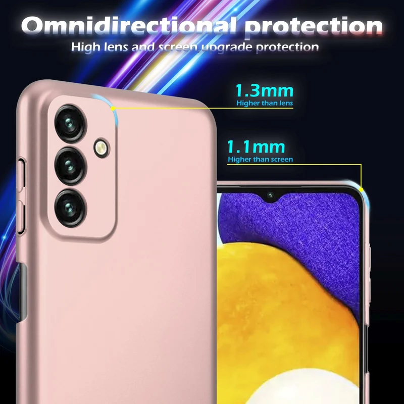 Cadorabo Hülle kompatibel mit Samsung Galaxy A13 5G Hard Case Schutzhülle in Metall Optik gegen Kratzer und Stöße