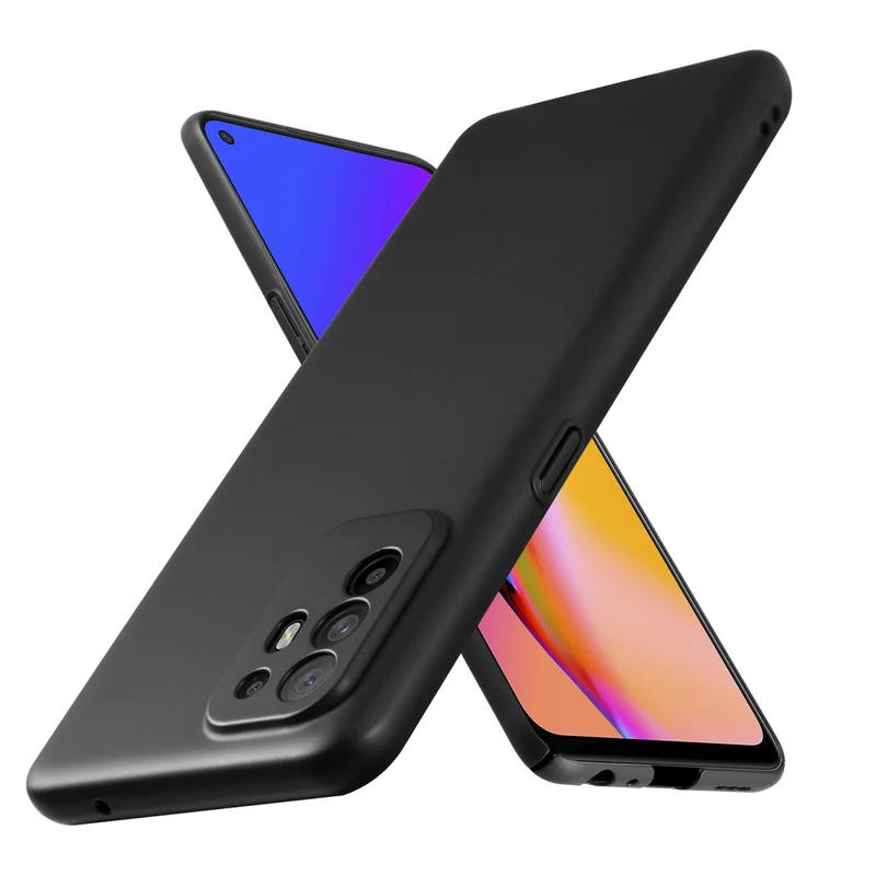 Cadorabo Hülle kompatibel mit Oppo A94 5G Hard Case Schutzhülle in Metall Optik gegen Kratzer und Stöße