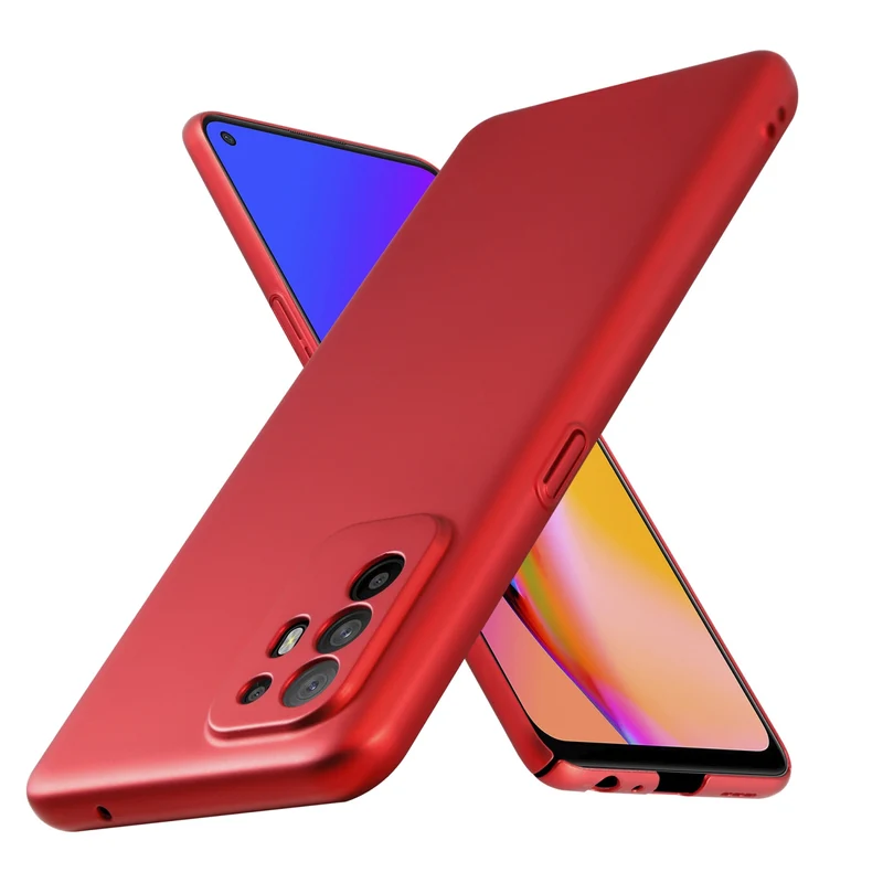 Cadorabo Hülle kompatibel mit Oppo A94 5G Hard Case Schutzhülle in Metall Optik gegen Kratzer und Stöße