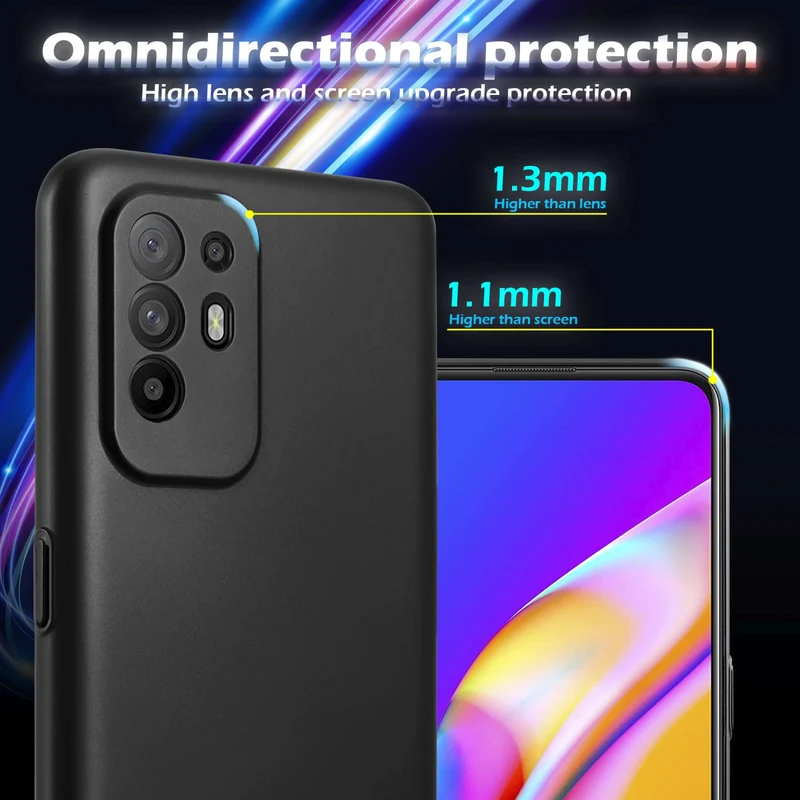 Cadorabo Hülle kompatibel mit Oppo A94 5G Hard Case Schutzhülle in Metall Optik gegen Kratzer und Stöße
