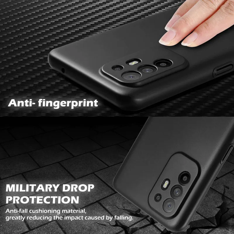 Cadorabo Hülle kompatibel mit Oppo A94 5G Hard Case Schutzhülle in Metall Optik gegen Kratzer und Stöße