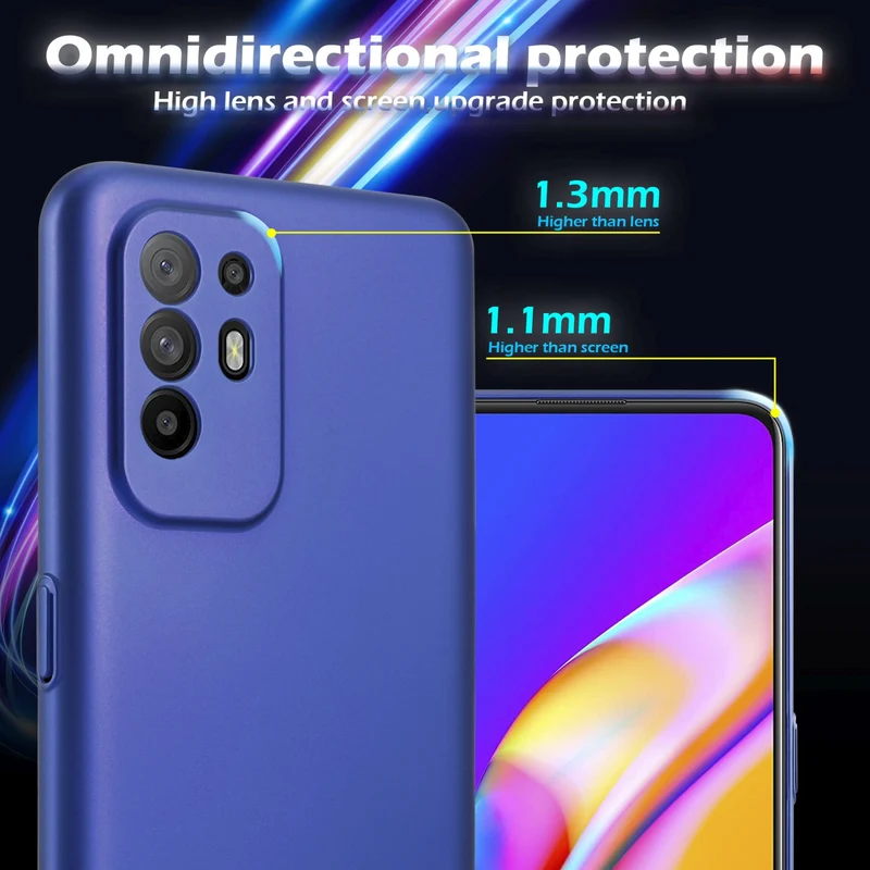 Cadorabo Hülle kompatibel mit Oppo A94 5G Hard Case Schutzhülle in Metall Optik gegen Kratzer und Stöße