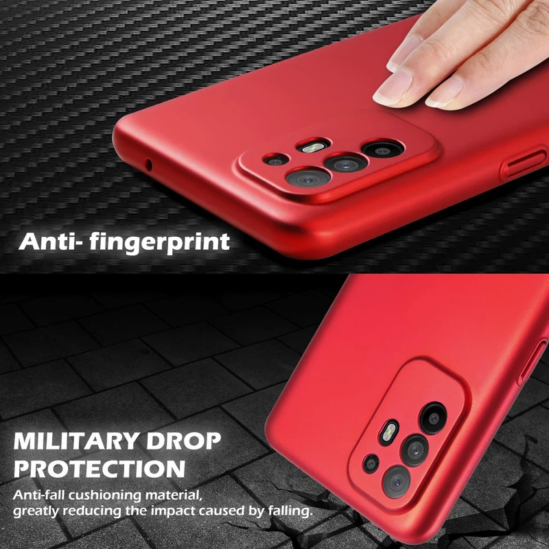 Cadorabo Hülle kompatibel mit Oppo A94 5G Hard Case Schutzhülle in Metall Optik gegen Kratzer und Stöße
