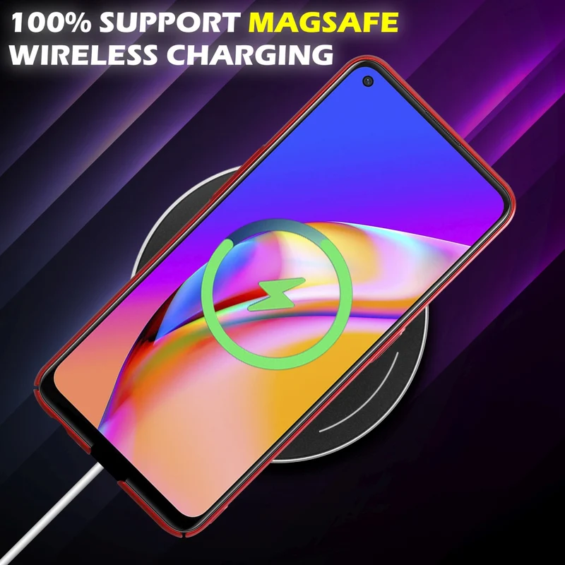Cadorabo Hülle kompatibel mit Oppo A94 5G Hard Case Schutzhülle in Metall Optik gegen Kratzer und Stöße