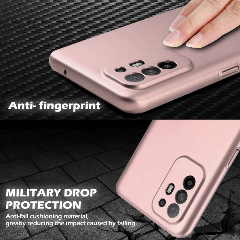 Cadorabo Hülle kompatibel mit Oppo A94 5G Hard Case Schutzhülle in Metall Optik gegen Kratzer und Stöße
