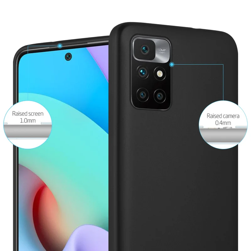 Cadorabo Hülle kompatibel mit Xiaomi RedMi 10 Schutzhülle aus flexiblem TPU Silikon