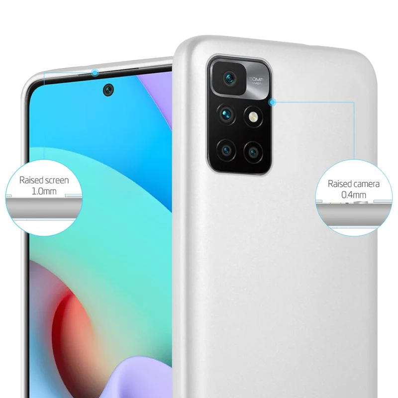 Cadorabo Hülle kompatibel mit Xiaomi RedMi 10 Schutzhülle aus flexiblem TPU Silikon