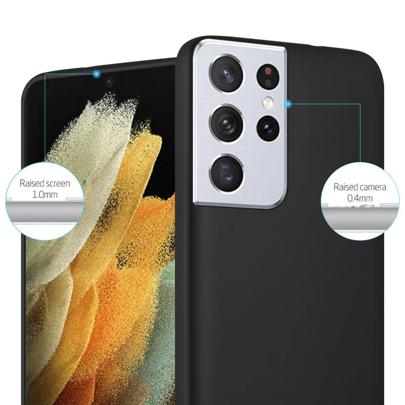 Cadorabo Hülle kompatibel mit Samsung Galaxy S22 ULTRA Schutzhülle aus flexiblem TPU Silikon