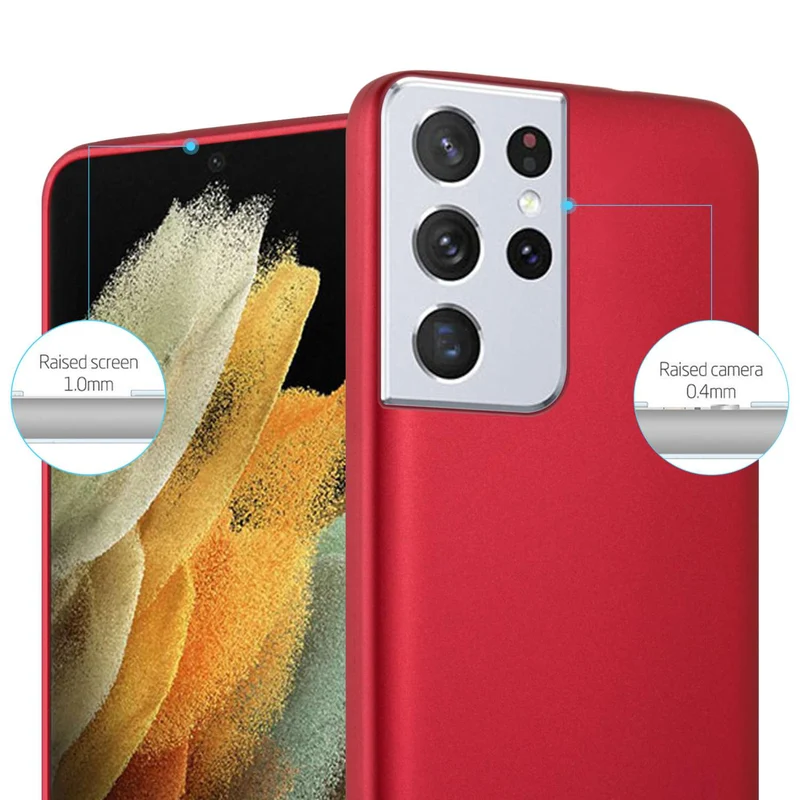 Cadorabo Hülle kompatibel mit Samsung Galaxy S22 ULTRA Schutzhülle aus flexiblem TPU Silikon