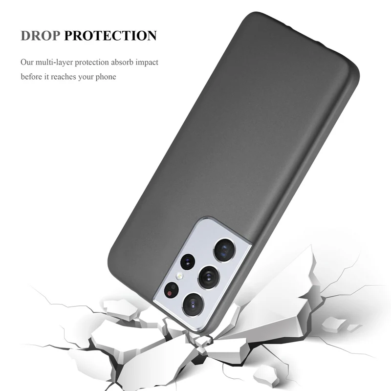 Cadorabo Hülle kompatibel mit Samsung Galaxy S22 ULTRA Schutzhülle aus flexiblem TPU Silikon