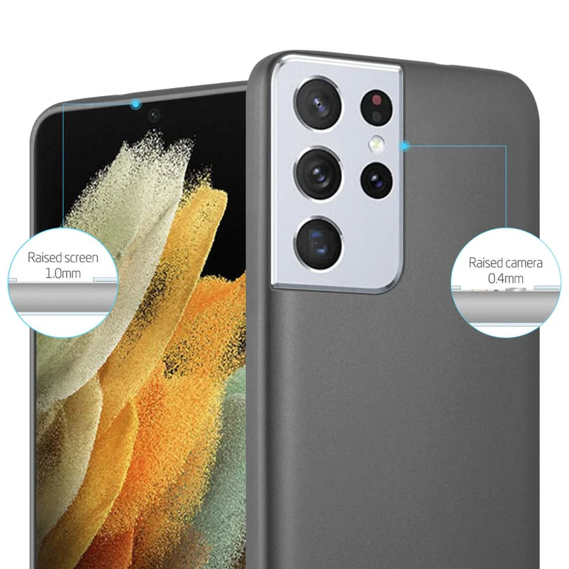 Cadorabo Hülle kompatibel mit Samsung Galaxy S22 ULTRA Schutzhülle aus flexiblem TPU Silikon