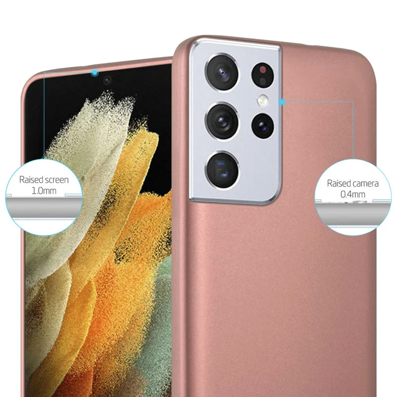 Cadorabo Hülle kompatibel mit Samsung Galaxy S22 ULTRA Schutzhülle aus flexiblem TPU Silikon