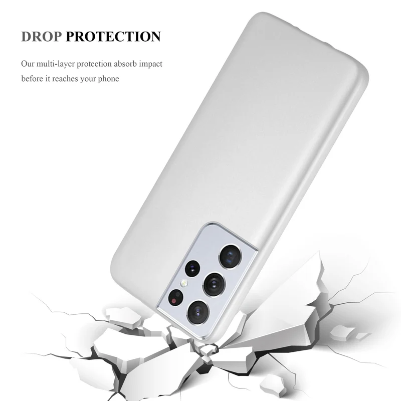 Cadorabo Hülle kompatibel mit Samsung Galaxy S22 ULTRA Schutzhülle aus flexiblem TPU Silikon