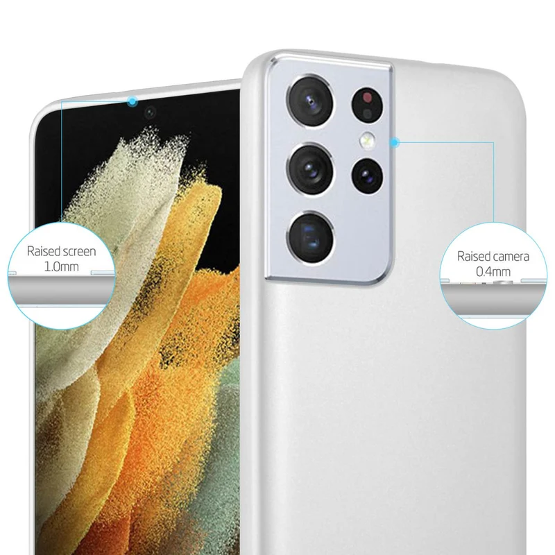 Cadorabo Hülle kompatibel mit Samsung Galaxy S22 ULTRA Schutzhülle aus flexiblem TPU Silikon