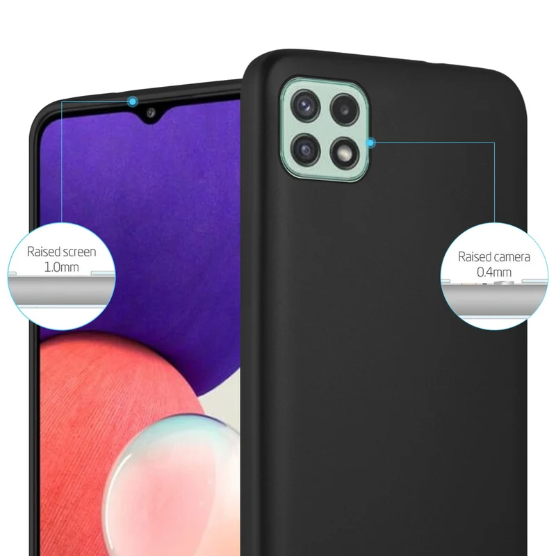 Cadorabo Hülle kompatibel mit Samsung Galaxy A22 5G Schutzhülle aus flexiblem TPU Silikon