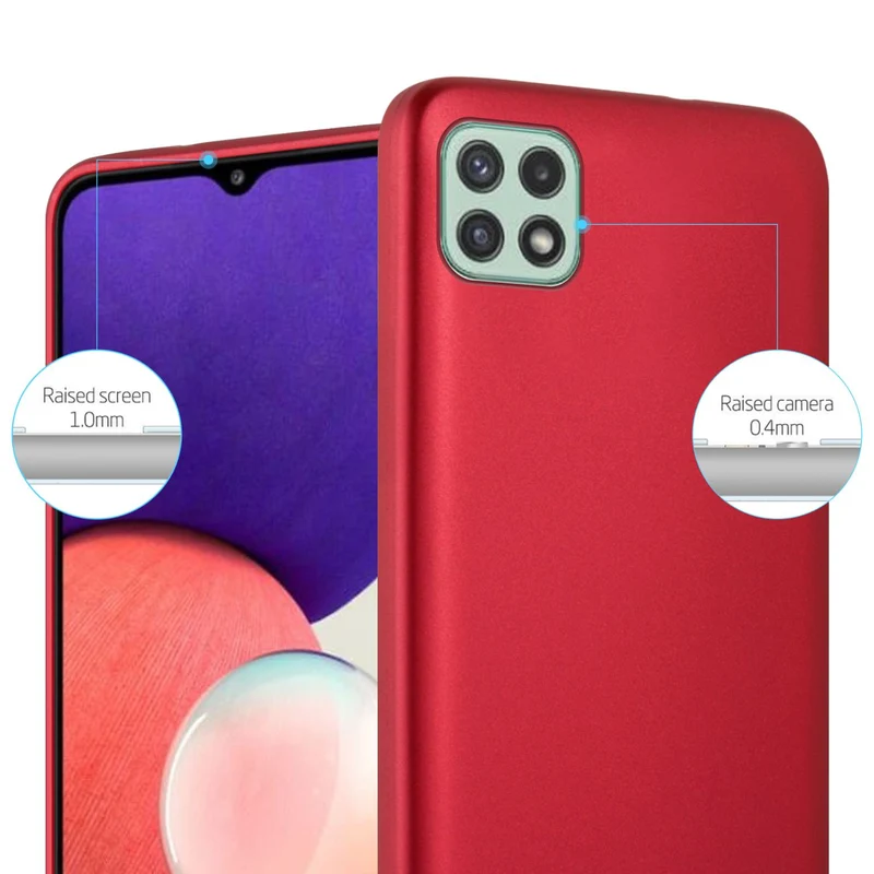 Cadorabo Hülle kompatibel mit Samsung Galaxy A22 5G Schutzhülle aus flexiblem TPU Silikon