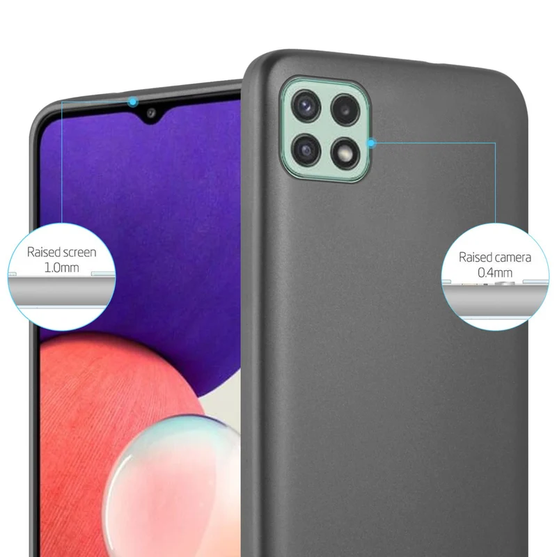 Cadorabo Hülle kompatibel mit Samsung Galaxy A22 5G Schutzhülle aus flexiblem TPU Silikon