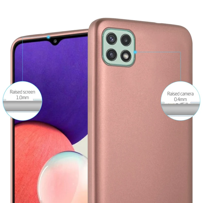 Cadorabo Hülle kompatibel mit Samsung Galaxy A22 5G Schutzhülle aus flexiblem TPU Silikon